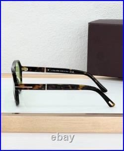 Tom Ford TF1080 Aviator Sunglasses Black Tortoise Green Lens 59-13-145