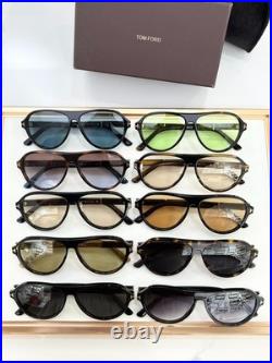 Tom Ford TF1080 Aviator Sunglasses Black Tortoise Green Lens 59-13-145 Tom Ford TF1080 Aviator Sunglasses Black Tortoise Green Lens 59-13-145
