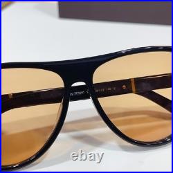 Tom Ford TF1080 Sunglasses Aviator Black Frame Light Orange Lens 59? 13-145