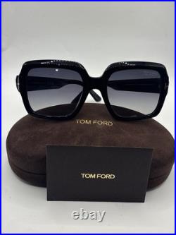 Tom Ford TF1082 01D Kaya Polarized Sunglasses Black Authentic With Case