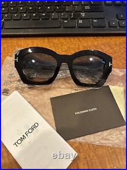 Tom Ford TF1083 01P Guilliana Sunglasses Black Flawless Authentic 52mm