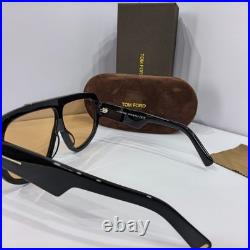Tom Ford TF1093 01E Classic Black Oversized Sunglasses with Brown Lenses71-7-120