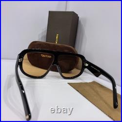 Tom Ford TF1093 01E Classic Black Oversized Sunglasses with Brown Lenses71-7-120