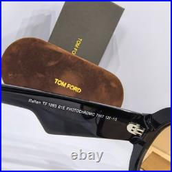 Tom Ford TF1093 01E Classic Black Oversized Sunglasses with Brown Lenses71-7-120