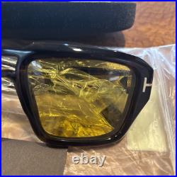 Tom Ford TF1202 52E Icon Sunglasses Flawless Authentic Tort Frame Yellow Lens