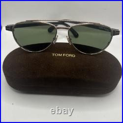 Tom Ford TF1361 28N Anthony Sunglasses Authentic Brand New Gold Frame Green Lens