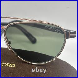 Tom Ford TF1361 28N Anthony Sunglasses Authentic Brand New Gold Frame Green Lens