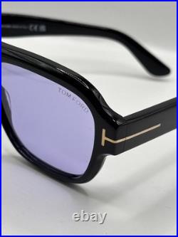 Tom Ford TF1484 01Y Mason Sunglasses Brand New Authentic Black Frame Purple Len