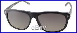 Tom Ford TF236 Olivier 02D Matte Black Plastic Sunglasses Grey Gradient Lens