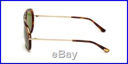 Tom Ford TF453 52N Johnson Men's Sunglasses Dark Havana/Gold New & Authentic