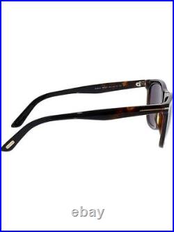 Tom Ford TF500-05J Andrew Sunglasses in Black Tortoise Havana & Amber Brown 54mm