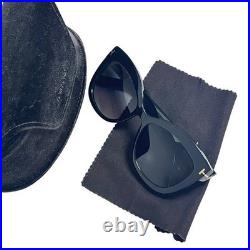 Tom Ford TF524 01D POLARIZED 56 16 Black Cat eye Sunglasses in Box