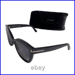 Tom Ford TF524 01D POLARIZED 56 16 Black Cat eye Sunglasses in Box