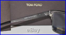 Tom Ford TF5475 12V Ruthenium/Blue Mens Eyeglasses WithMagnetic Clip On Sunglasses