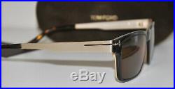 Tom Ford TF5475 32E Matte Gold/Havana Eyeglasses WithMagnetic Clip On Sunglasses