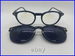 Tom Ford TF5823-H-B ECO 001 Clip-On Sunglasses 50-20-145mm Comes with Full Set