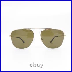 Tom Ford TF667 Abott Sunglasses Brown and Gold OS