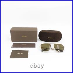 Tom Ford TF667 Abott Sunglasses Brown and Gold OS