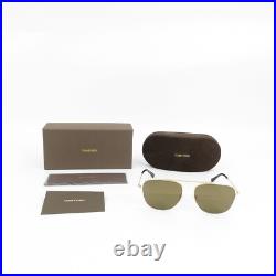 Tom Ford TF667 Abott Sunglasses Brown and Gold OS