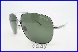 Tom Ford TF746 16N New Silver/ Green Men's JOHN-02 Sunglasses 62mm with defect