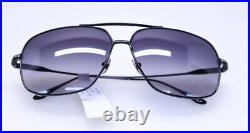 Tom Ford TF746 FT0746 John-02 Shiny Black Titanium Gradient 01W Sunglasses #59