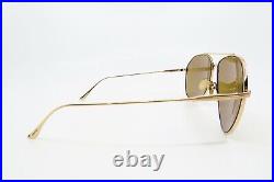 Tom Ford TF747 30E New Gold / Brown CYRUS Aviator Sunglasses 62mm with defect