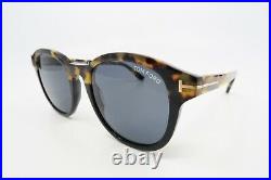 Tom Ford TF752 56A New Black/Tortoise/ Gray JAMESON Sunglasses 52mm with case