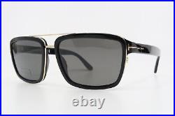Tom Ford TF780 01D New Black/ Gray ANDERS Polarized Sunglasses 58mm with box