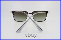 Tom Ford TF831 12Q New Silver/Brown HAYDEN Titanium Sunglasses 54mm withdefect