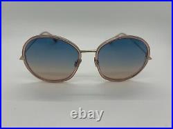 Tom Ford TF946 72W Pink Round Women's Sunglasses 58-18-140mm Comes with Full Set