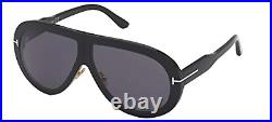 Tom Ford TROY FT 0836 Shiny Black/Grey 61/10/140 unisex Sunglasses