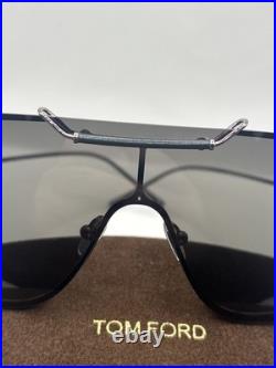 Tom Ford TYLER-02 TF1309 08A Sunglasses Palladium/Grey Flawless Authentic