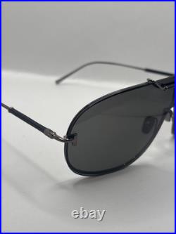 Tom Ford TYLER-02 TF1309 08A Sunglasses Palladium/Grey Flawless Authentic
