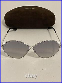 Tom Ford Tf 564 Rania Silver Gradient Sunglasses 64/9/140