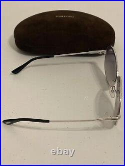 Tom Ford Tf 564 Rania Silver Gradient Sunglasses 64/9/140