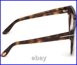 Tom Ford Thea-02 FT0687 53Z Havana Brown Frame Rose Gold Lenses Sunglasses 51mm