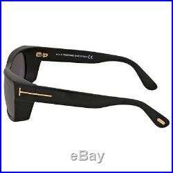 Tom Ford Toby TF 440 01A Shiny Black Gold / Gray Gradient Sunglasses FT438 NIB
