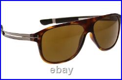 Tom Ford Todd TF880 52J Brown Havana Plastic Sunglasses Frames Italy 59-13-140