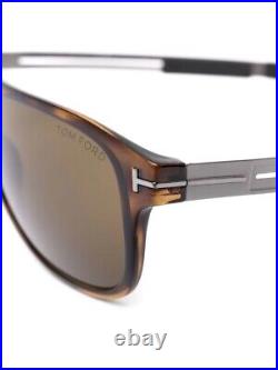 Tom Ford Todd TF880 52J Brown Havana Plastic Sunglasses Frames Italy 59-13-140
