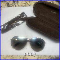 Tom Ford Tom Ford Brown/Blue Eva TF374 Mirror Aviator Sunglasses