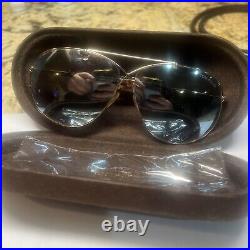 Tom Ford Tom Ford Brown/Blue Eva TF374 Mirror Aviator Sunglasses