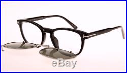 Tom Ford Tom N. 14 Private Collection color 62R Black Horn with Clip-On Size 51