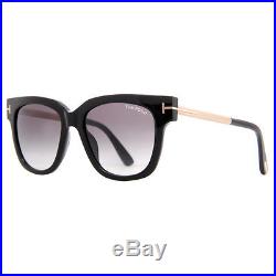 Tom Ford Tracy TF436 01B Shiny Black Gold/Gray Gradient Sunglasses