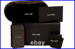 Tom Ford Troy TF836 001 Sunglasses Men's Shiny Black/Blue Block Lens Pilot 61mm