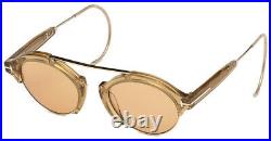 Tom Ford Unisex FT0631-45E-49 Farrah 49mm Shiny Light Brown Sunglasses