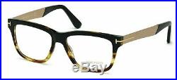 Tom Ford Unisex Optical Eyeglasses Frame Shiny Black Havana Torte Ft 5372 005