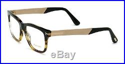 Tom Ford Unisex Optical Eyeglasses Frame Shiny Black Havana Torte Ft 5372 005
