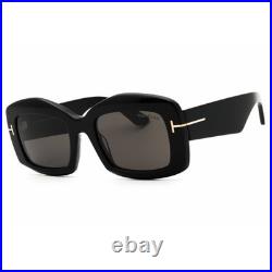 Tom Ford Unisex Sunglasses Oversized Shape Shiny Black Full Rim Frame FT1218 01A