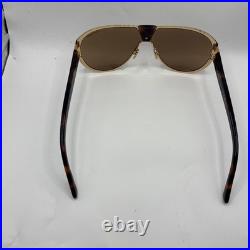 Tom Ford VINCENZO FT 1072 Shiny Gold And Dark Havana/Brown (30E) Sunglasses
