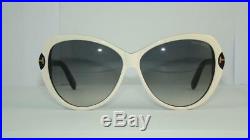 Tom Ford Valentina TF 326 25B Black & White Butterfly Sunglasses Grey Gradient
